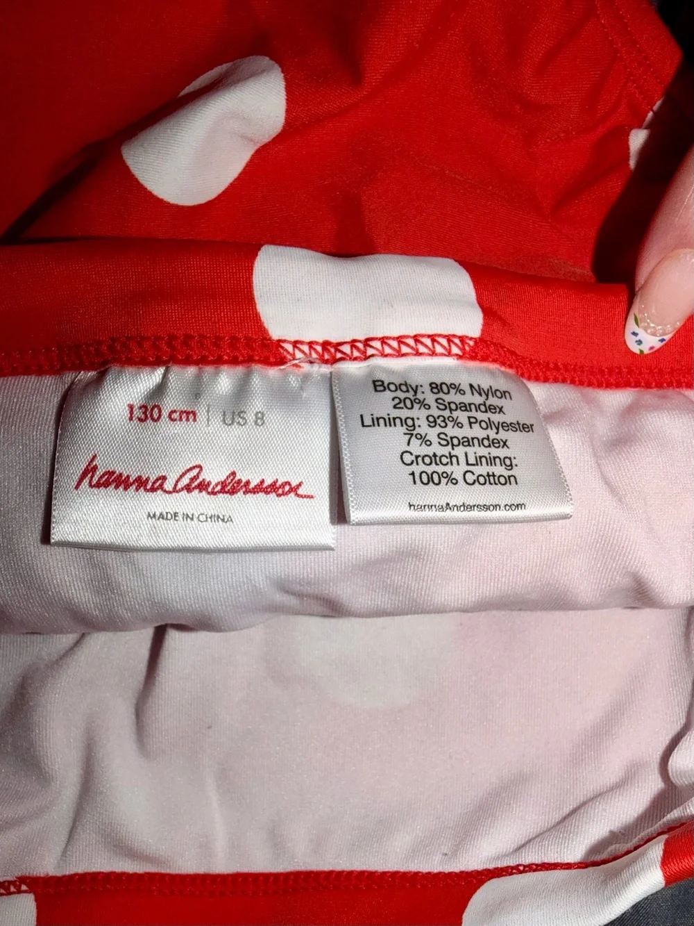 Hanna Andersson 2pc swim - Top size 140; Bottoms are 130